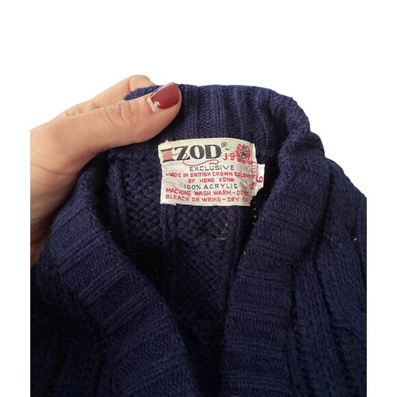 Vintage IZOD Classic Cardigan Striped Kid's Button Front Cardigan Size 6 - Picture 3 of 3